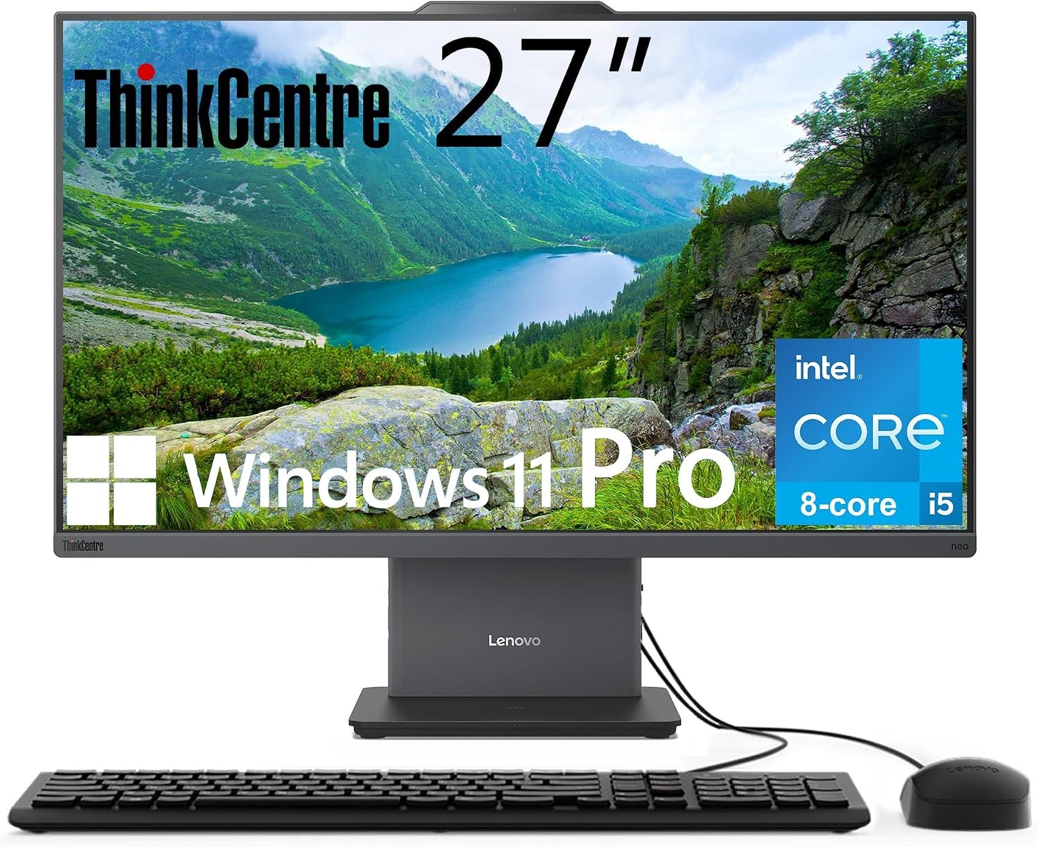 Lenovo IdeaCentre 27" FHD All-In-One Desktop Core i5-13420H Up 64GB RAM 4TBB SSD