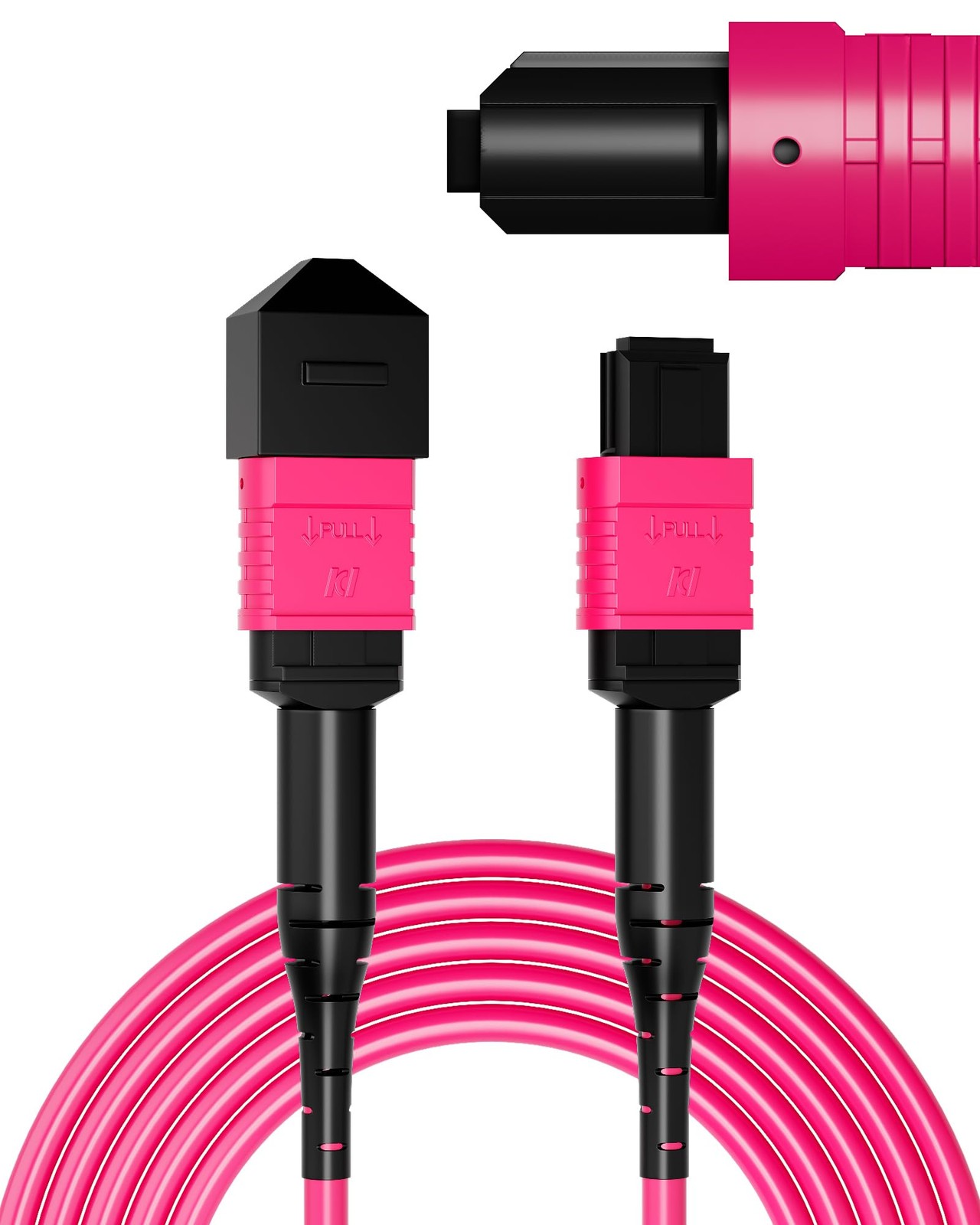 OM4 MPO/MTP Fiber Patch Cable 1m 3.3ft 12 Core Strand 40G/100G/200G UPC