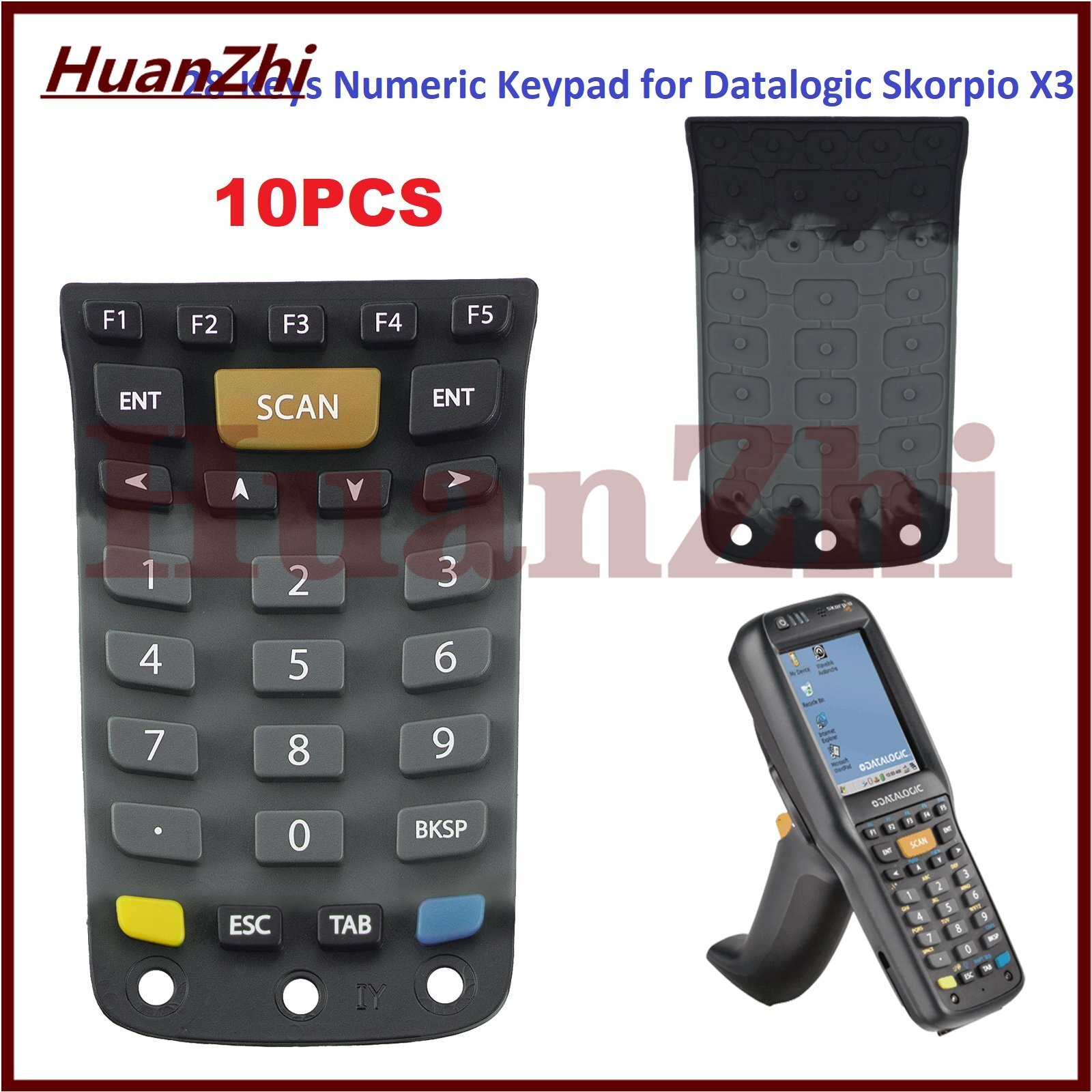 10PCS 28-Keys Numeric Keypad Replacement for Datalogic Skorpio X3 2D Scanner NEW