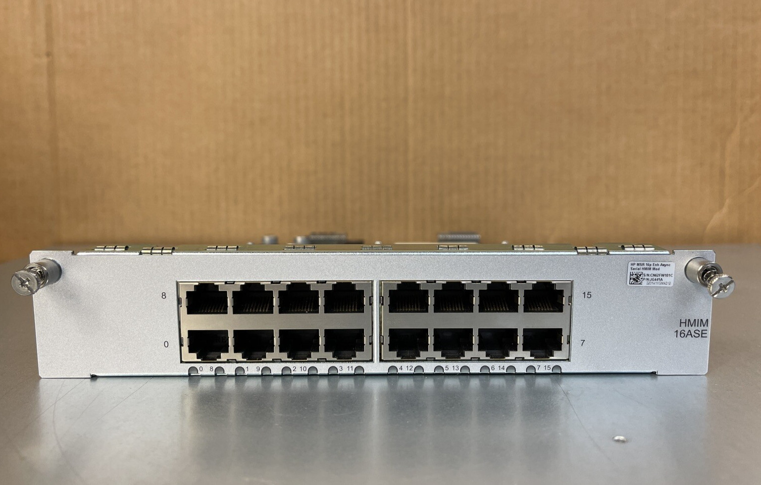 HPE FlexNetwork 16 Port Enhanced Async Serial HMIM Module JG445 JG445-61001 Enh