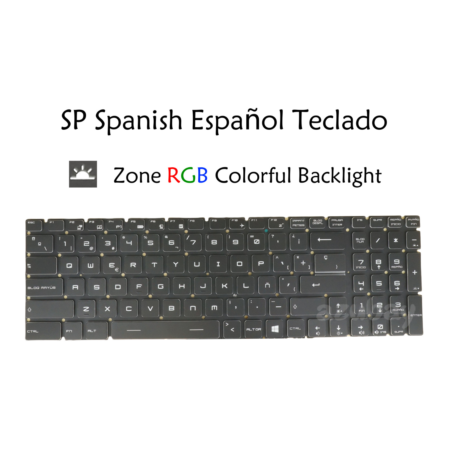 AR SP RU CZ SK Keyboard For MSI V143422AK1 V143422BK1 V143422BK2, RGB Backlit