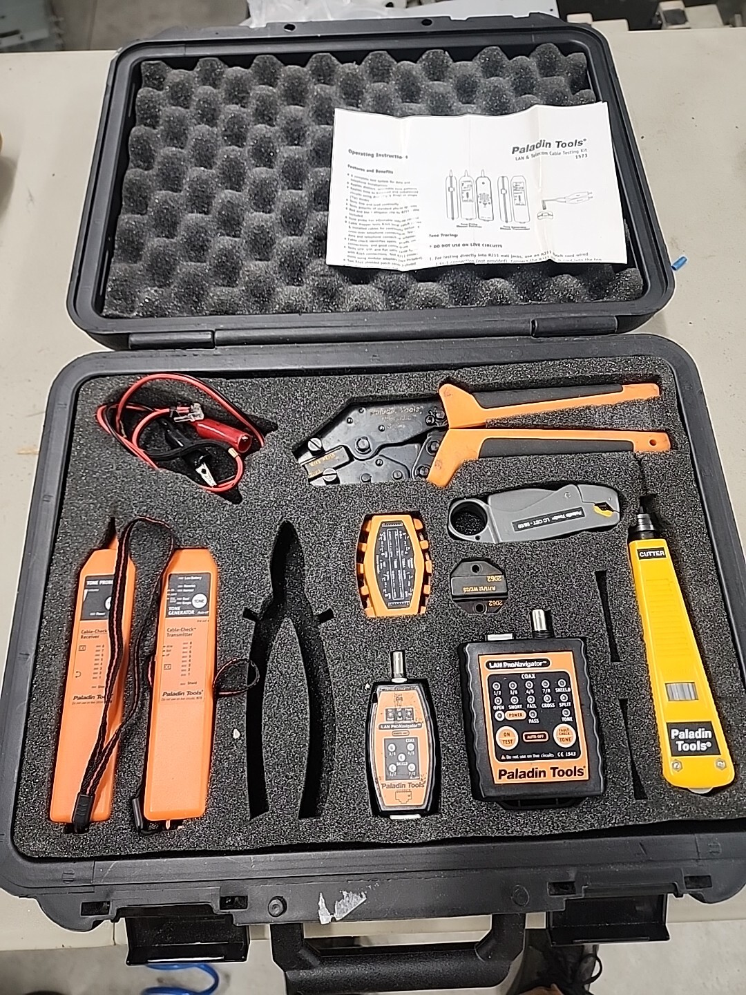 PALADIN TOOLS LAN AND TELECOM CABLE TESTING KIT 1573