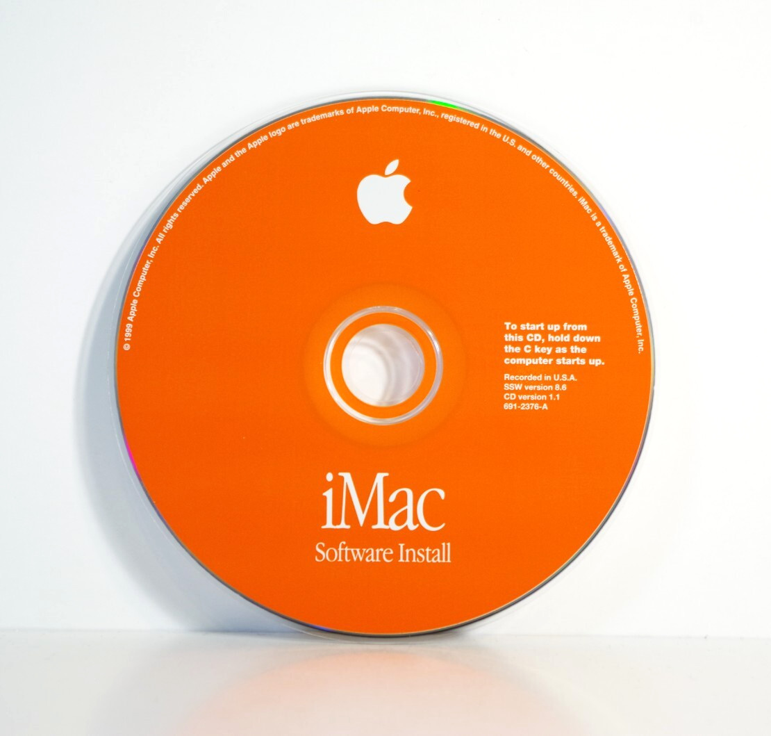 1999 Mac Macintosh iMac Software Install OS 8 8.6 (691-2376-A) - Tested