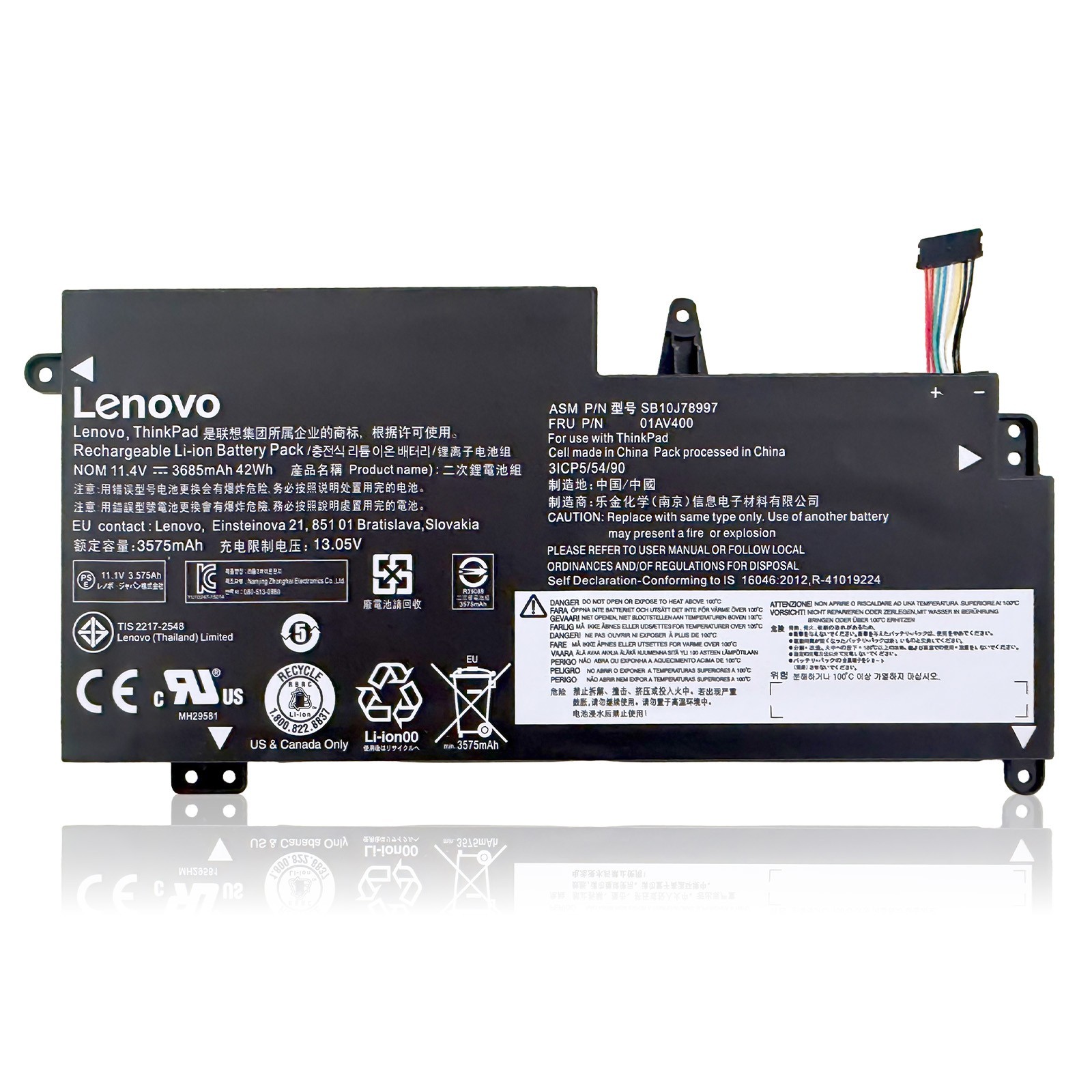 NEW Genuine 01AV400 01AV401 01AV436 Battery For Lenovo ThinkPad S2 13 Chromebook