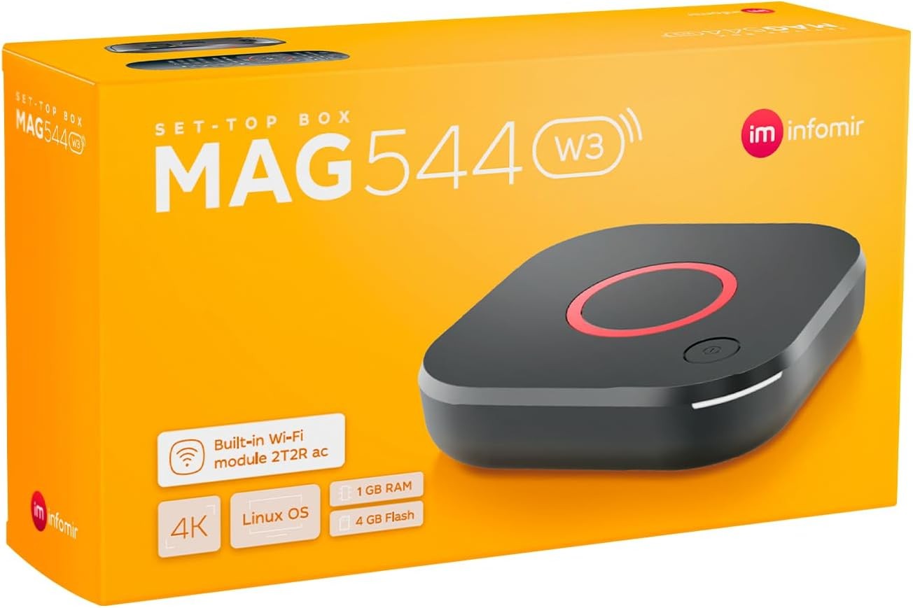 MAG544w3 4K Linux Set-Top Box Dual-Band Wi-Fi HDR HDMI 2.1