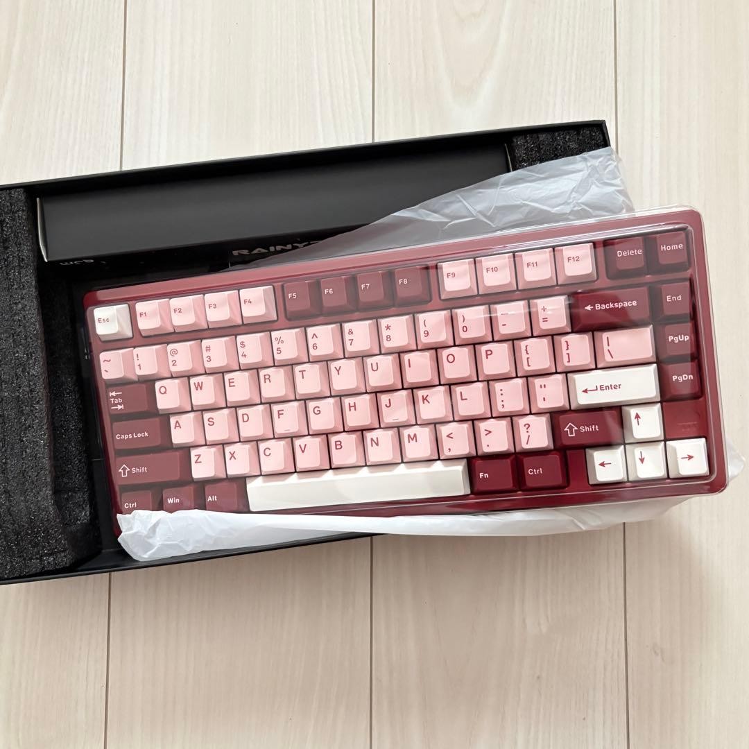 Wobkey Rainy75 RGB Gaming Keyboard Red Wireless JP Layout Tested