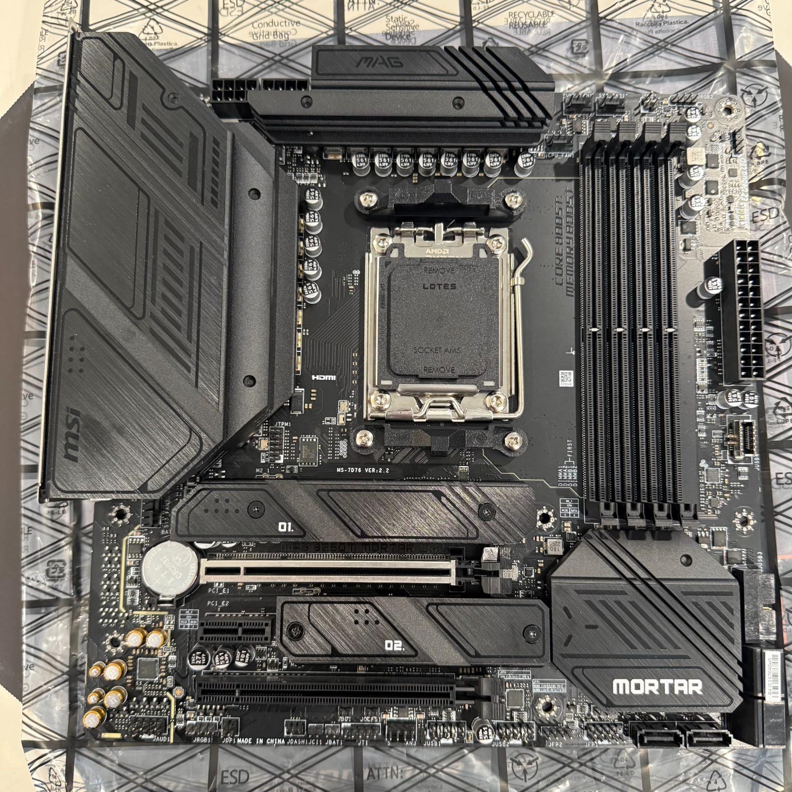 MSI MAG B650M Mortar WiFi AM5 Micro ATX Motherboard DDR5 WiFi 6E 2.5G w/ Box