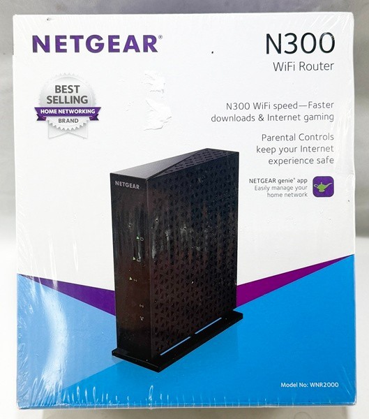 Netgear N300 300 Mbps 4-Port 10/100 Wireless N Router (WNR2000) NEW SEALED