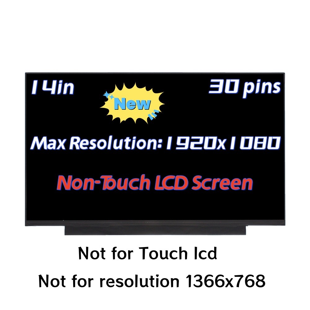 Screen For LP140WFA(SP)(C1) LP140WFA-SPC1 FHD 1920x1080 IPS LCD LED Display New