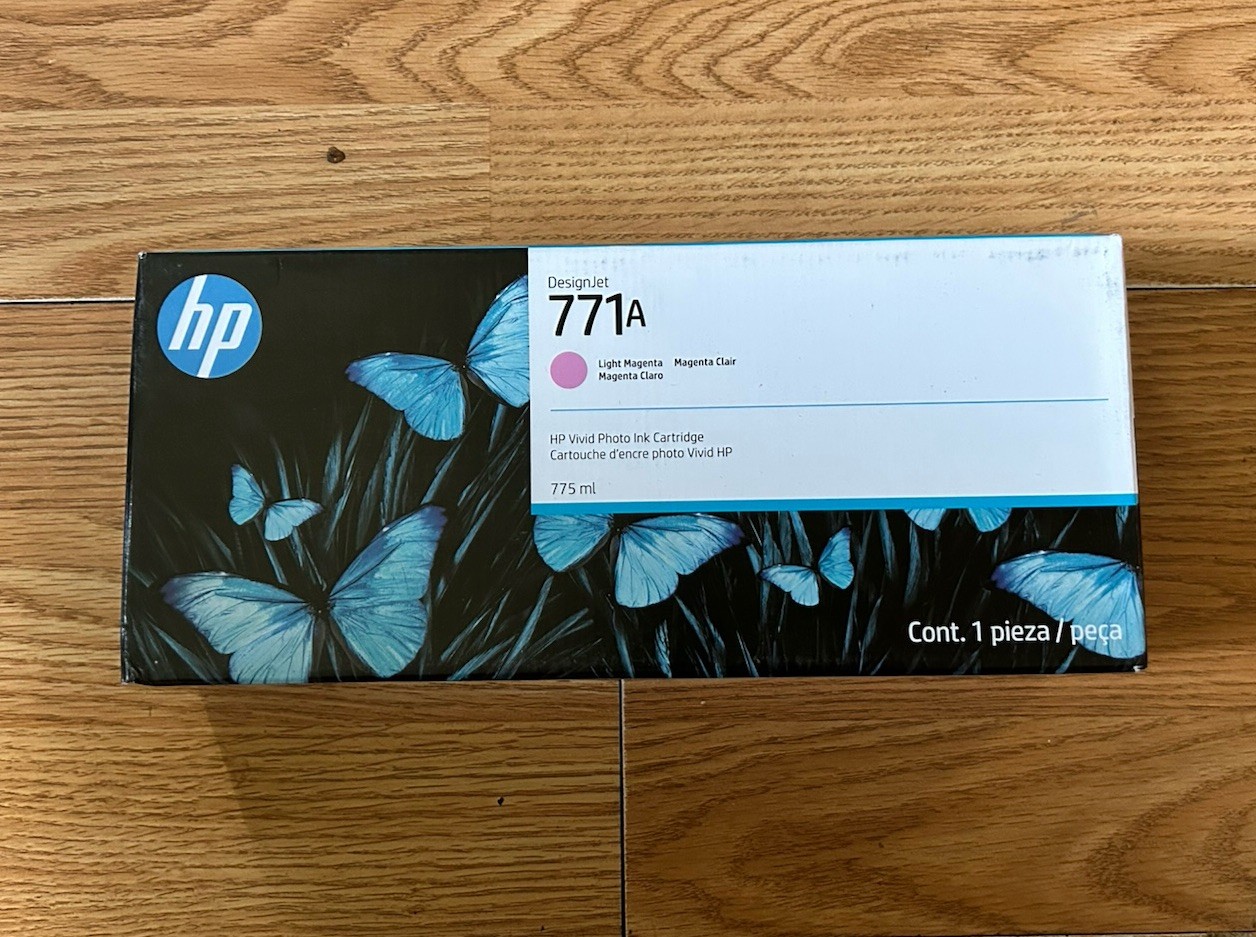 Genuine HP B6Y19A 771A Light Magenta For HP DesignJet Z6200, Z6600 Sealed 2025