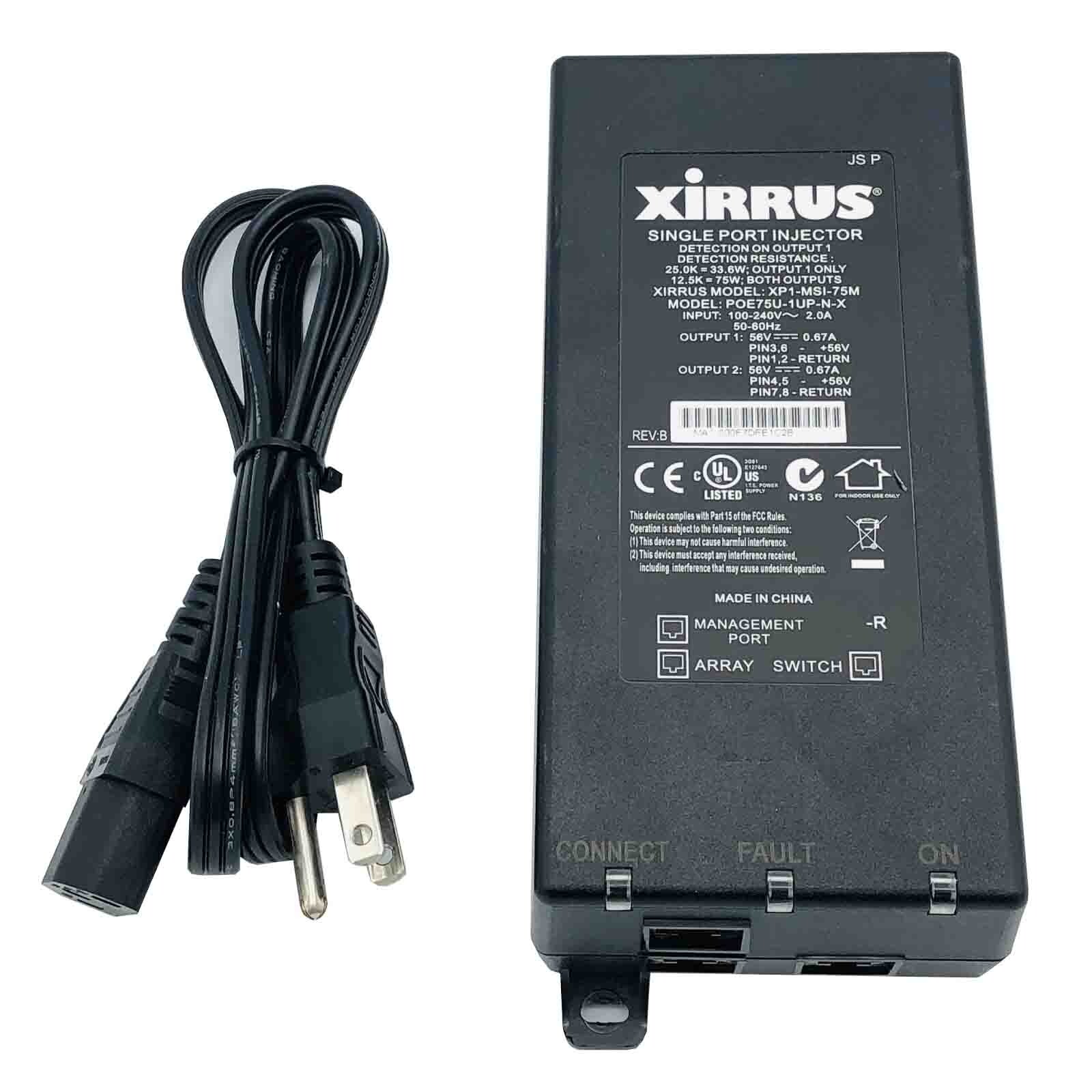NEW Original Xirrus AC Adapter PoE Injector For Xirrus XR-4430 XR-4830 Array OEM