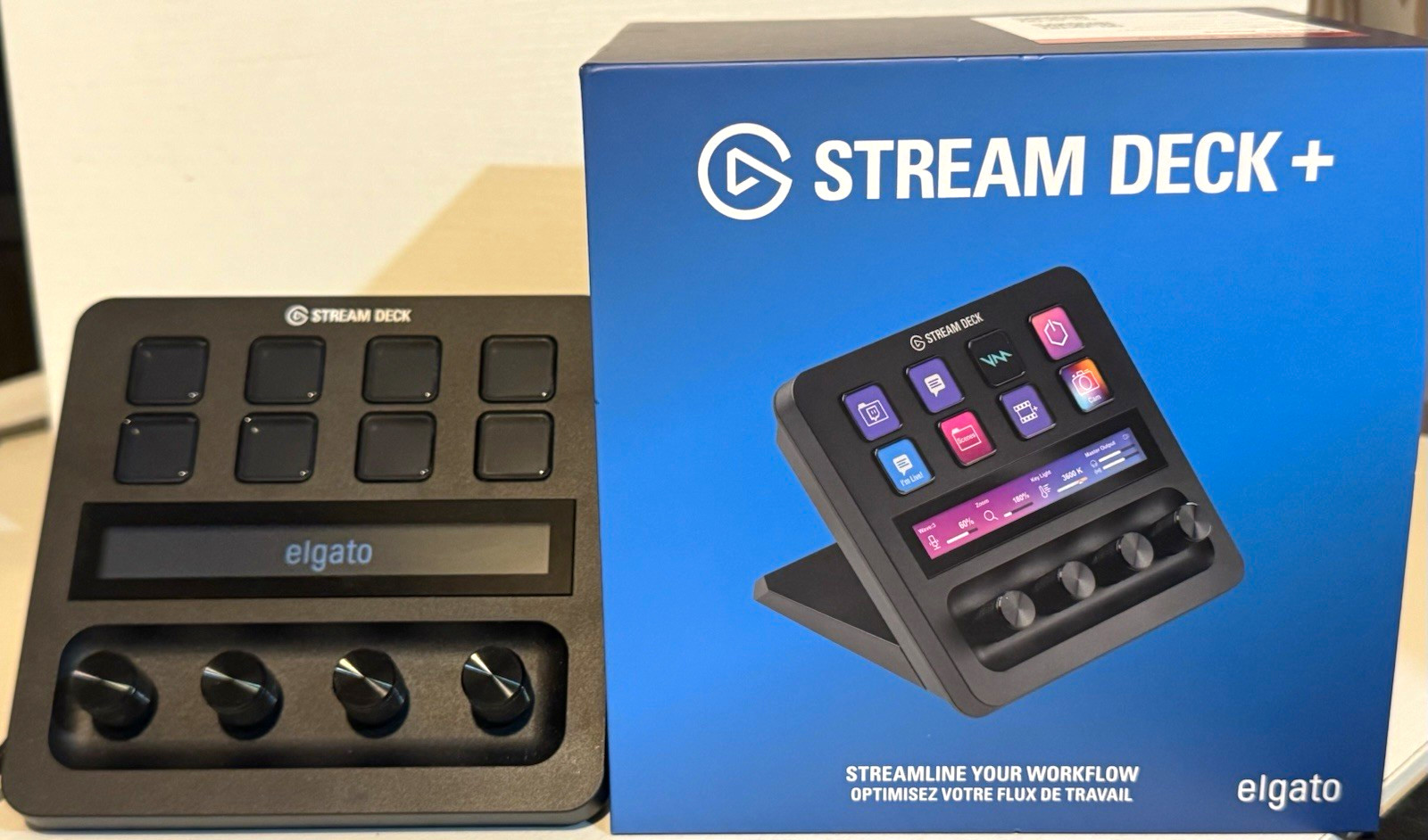 Elgato Stream Deck+ Programmable Illuminated USB-C Wired Keypad, Black