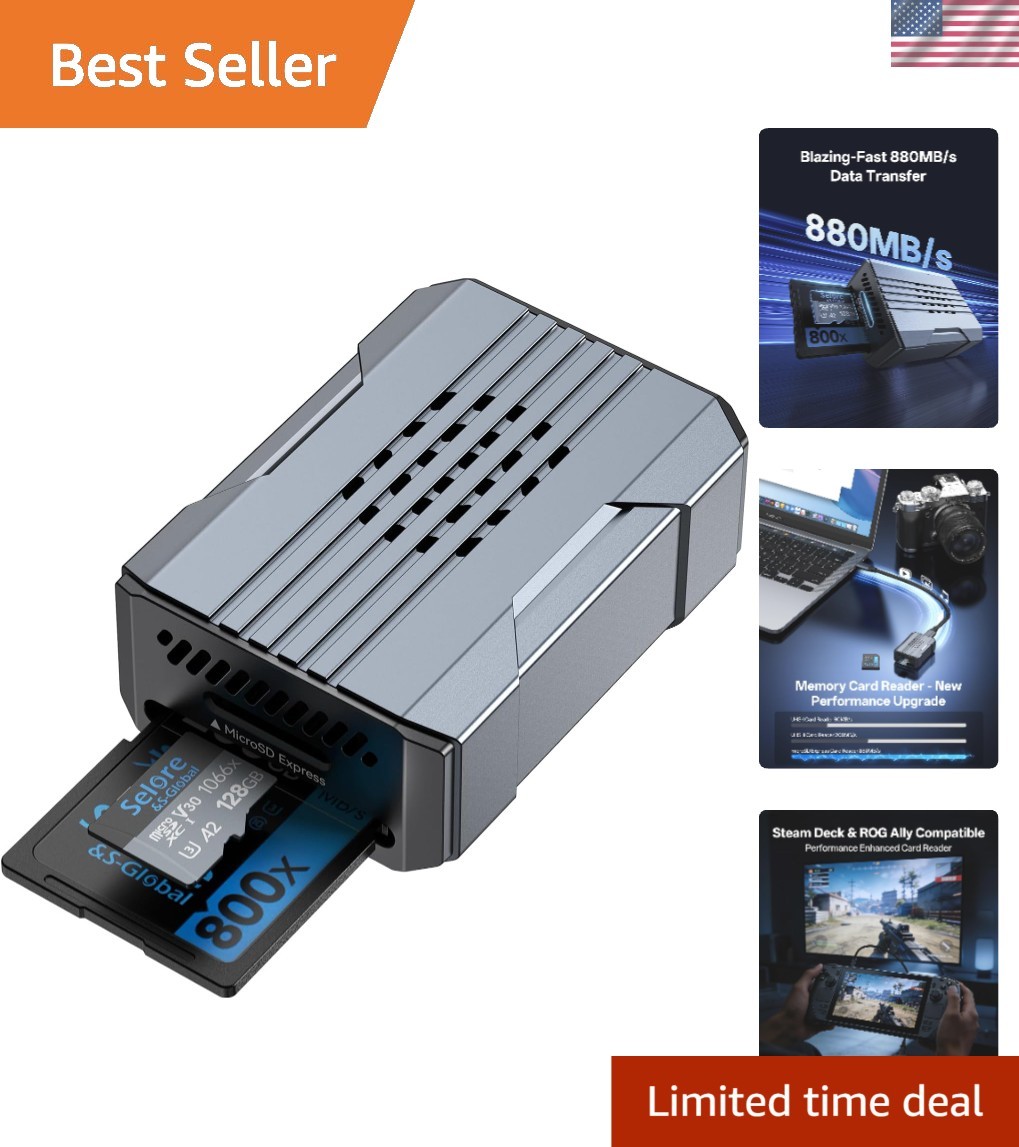 Selore microSD Express Card Reader for Switch 2, Up to 900MB/s