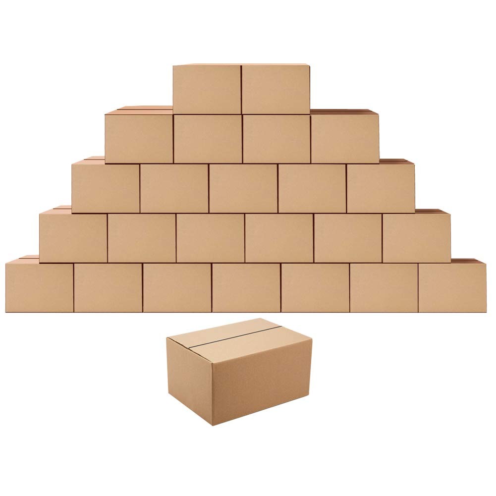 Shipping Boxes 8x6x4 Inches Corrugated Cardboard Pack of 25 Brown Mailers Small