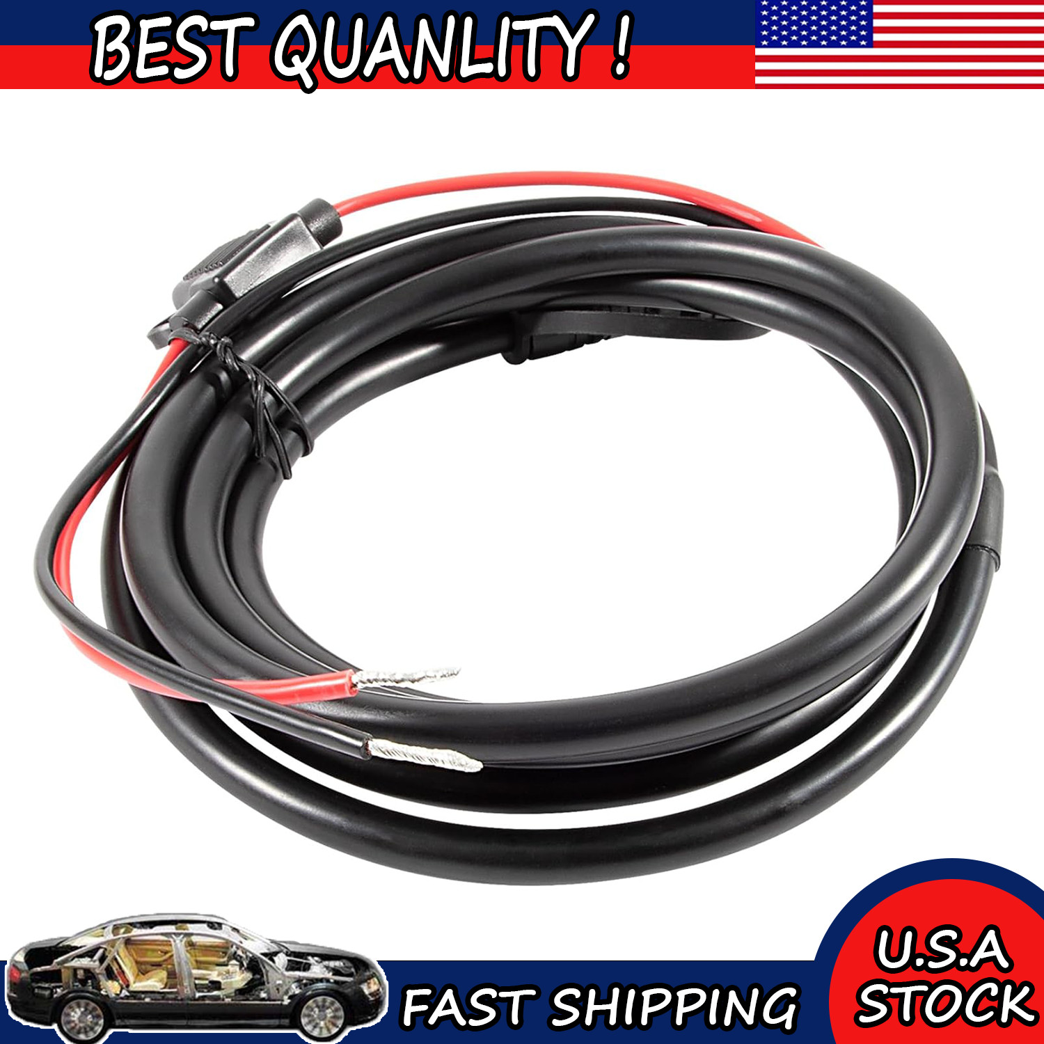 010-10922-00 2-Pin Power Cable Replacement Fits for Garmin GPSMAP 4008,4010 ect.