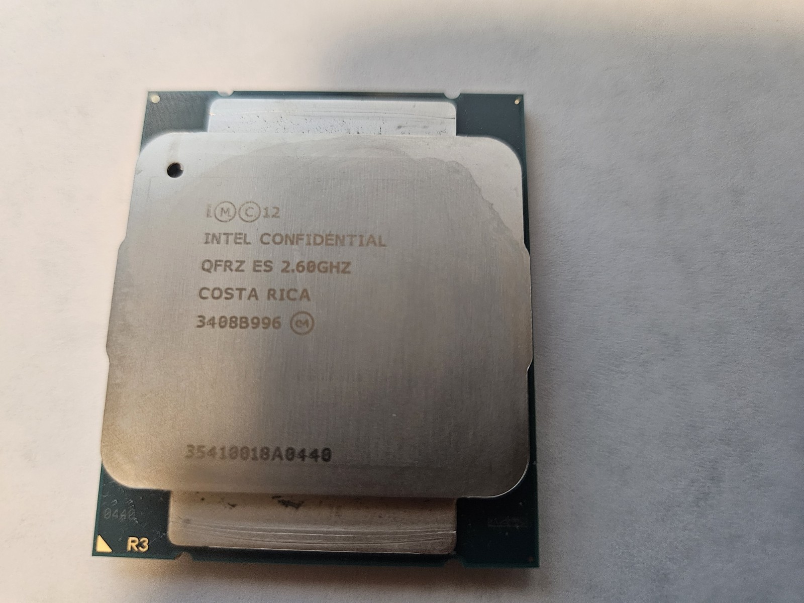 Intel CPU Confidential  2.6ghz QFRZ ES