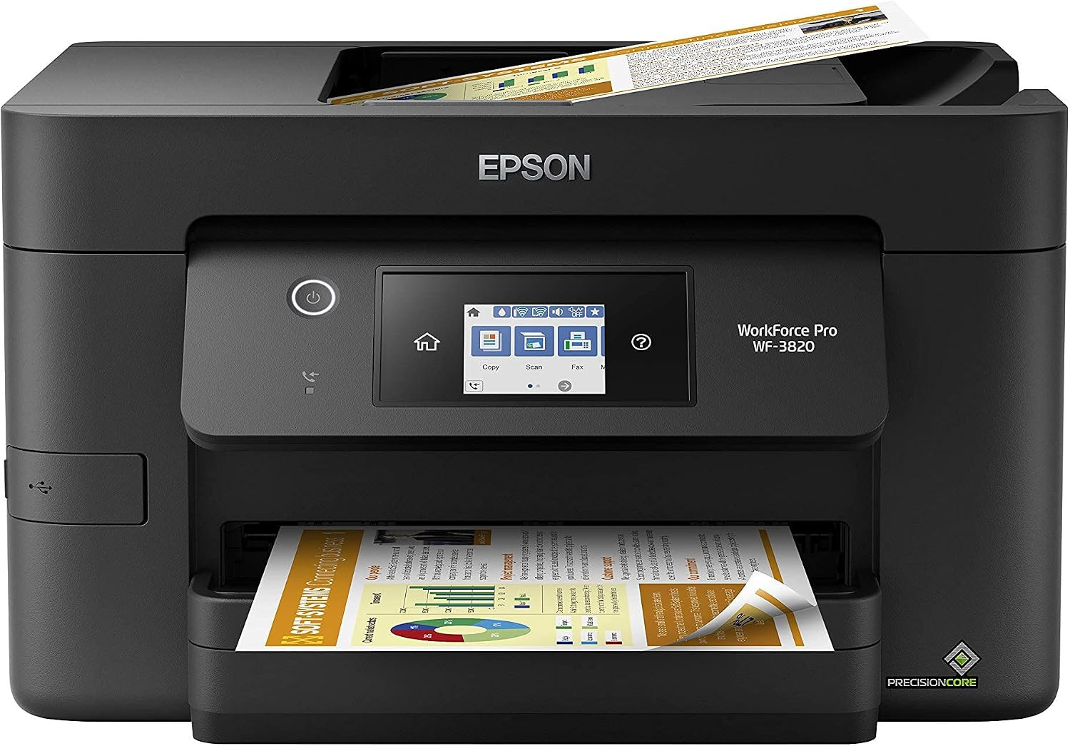 Epson Workforce Pro WF-3820 Wireless Color All-In-One Inkjet Printer