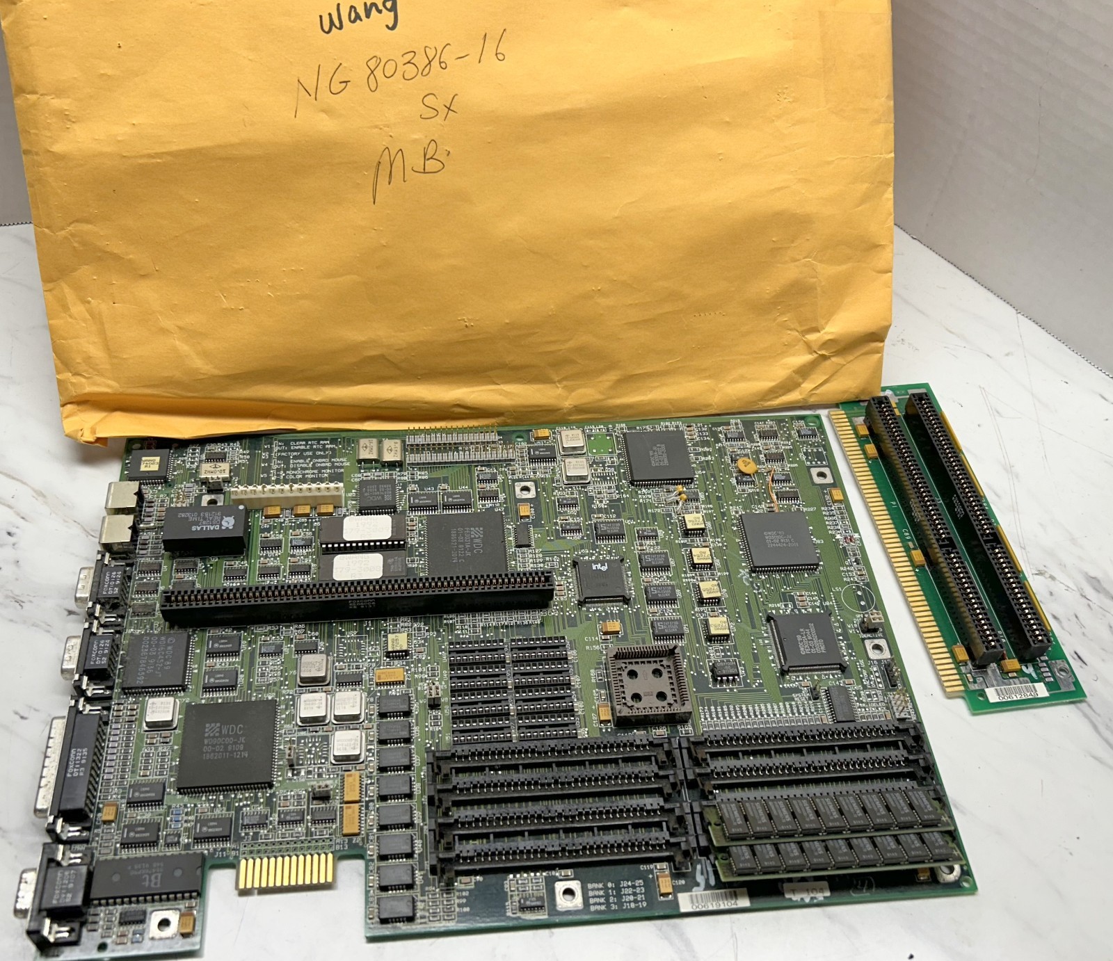 Wang Motherboard NG80386-SX-16 CPU