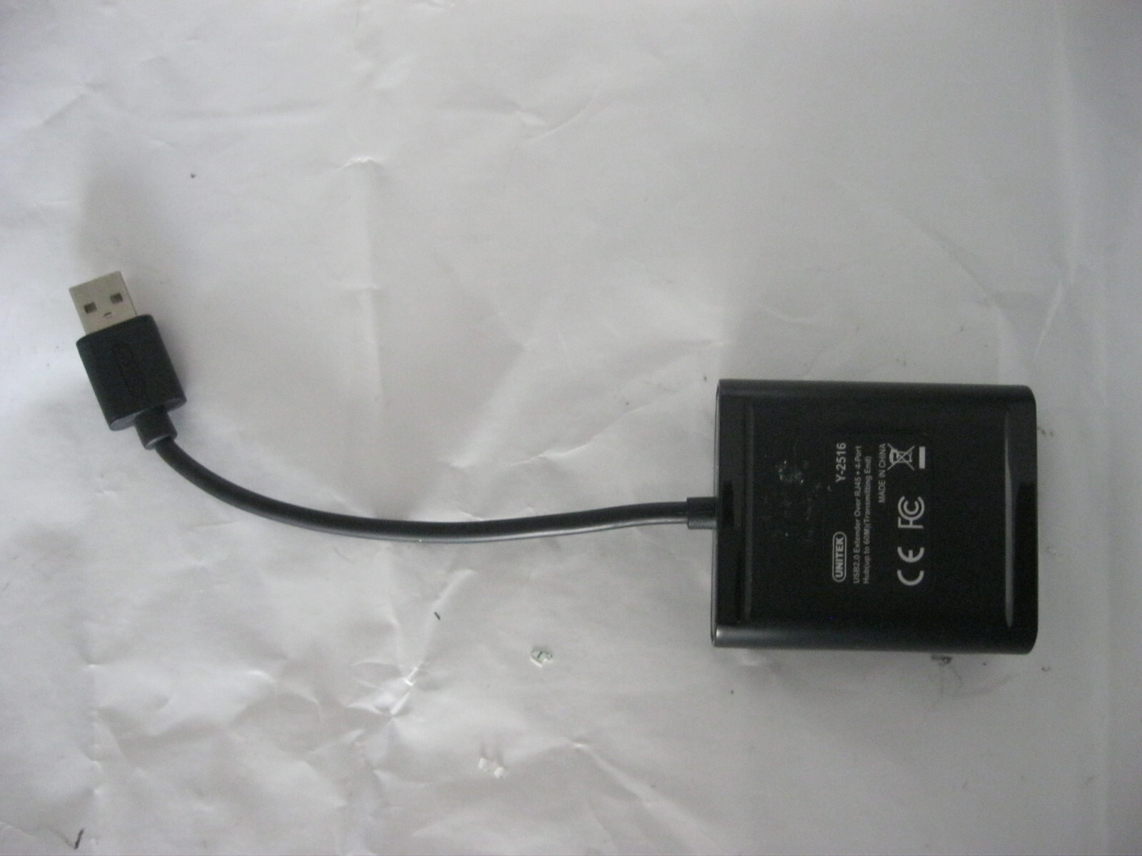 UNITEK USB 2.0 Extender Over RJ45 + 4 PORT HUB Y2516 TRANSMITTING END
