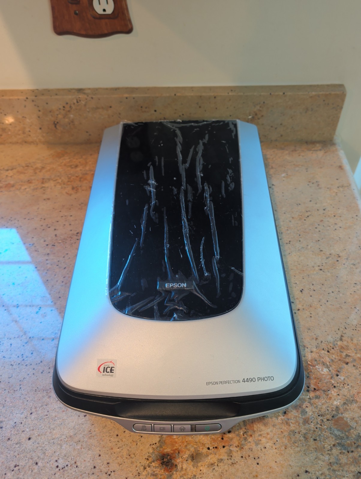 Epson Perfection 4490 Photo Flatbed Scanner Tested No Power Cable Included 