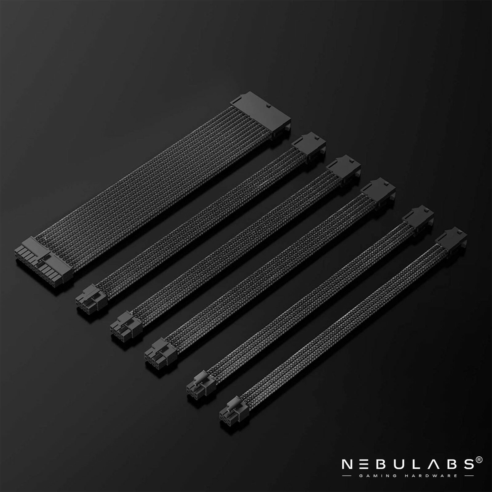 6 PC Kit - Gaming PC GPU Cable Kit Extensions Cable Extension Kit PSU PC Cables