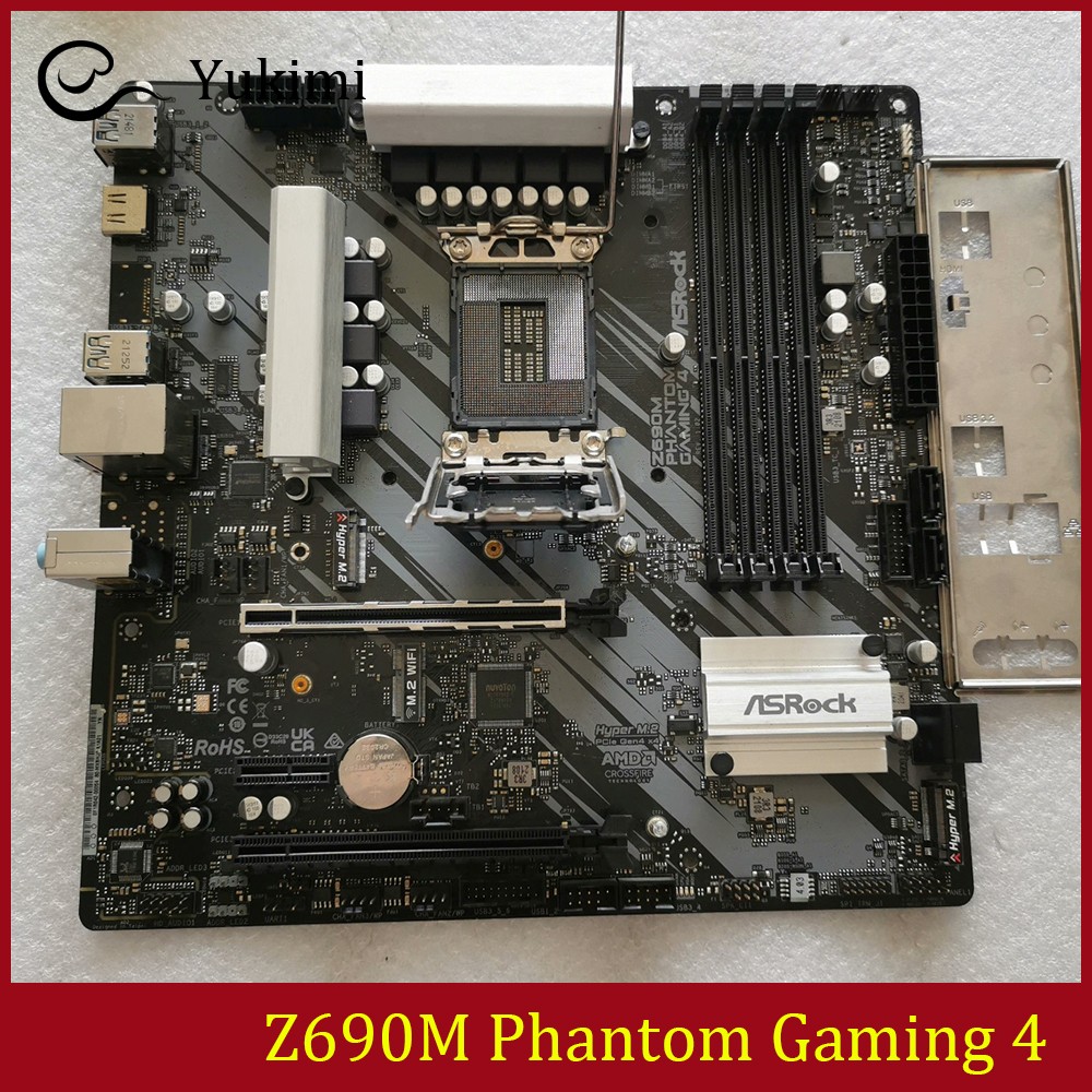 FOR ASROCK Z690M Phantom Gaming 4 LGA1700 DDR4*4 HDMI Micro ATX Ｍotherboard