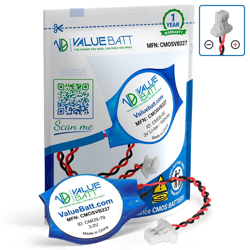 RTC BIOS CMOS for HP EliteBook 840-G1 840-G3 840-G4 840-G5 CR2016 2-Pin