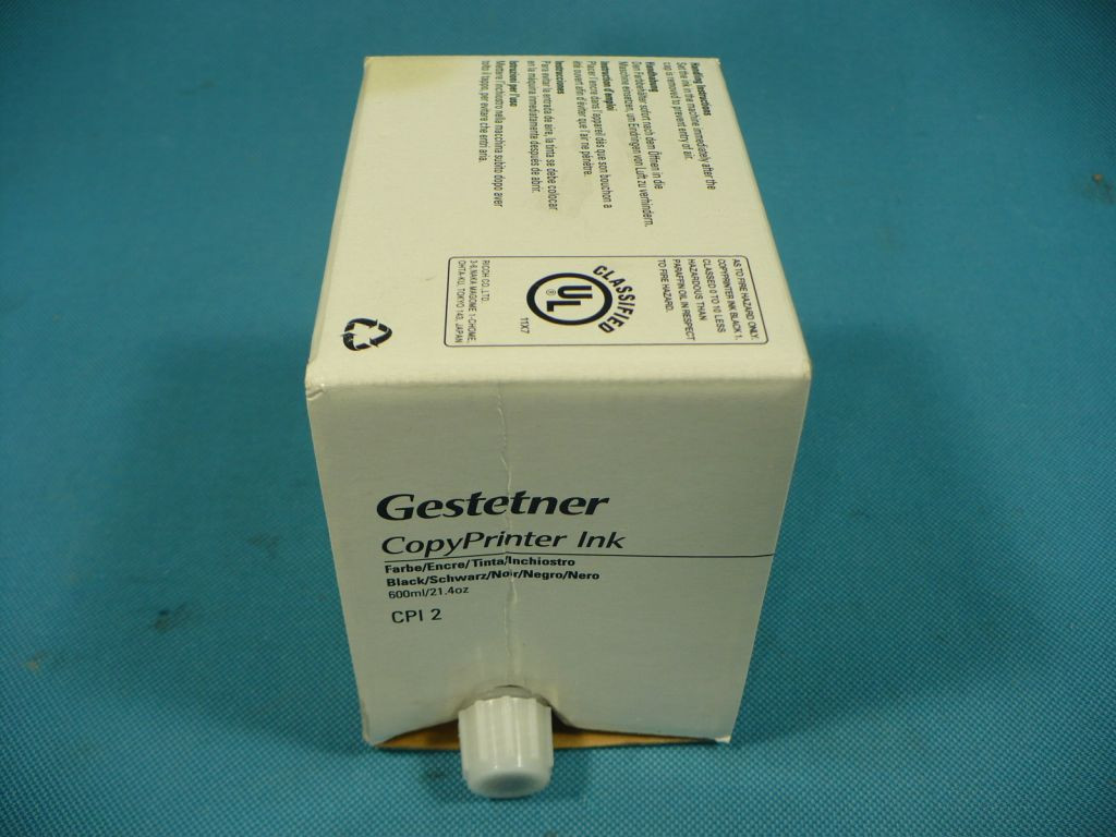 Gestetner CopyPrinter Ink Black CPI2 CPI 2 New Factory Sealed Box Ricoh JP-30 JP