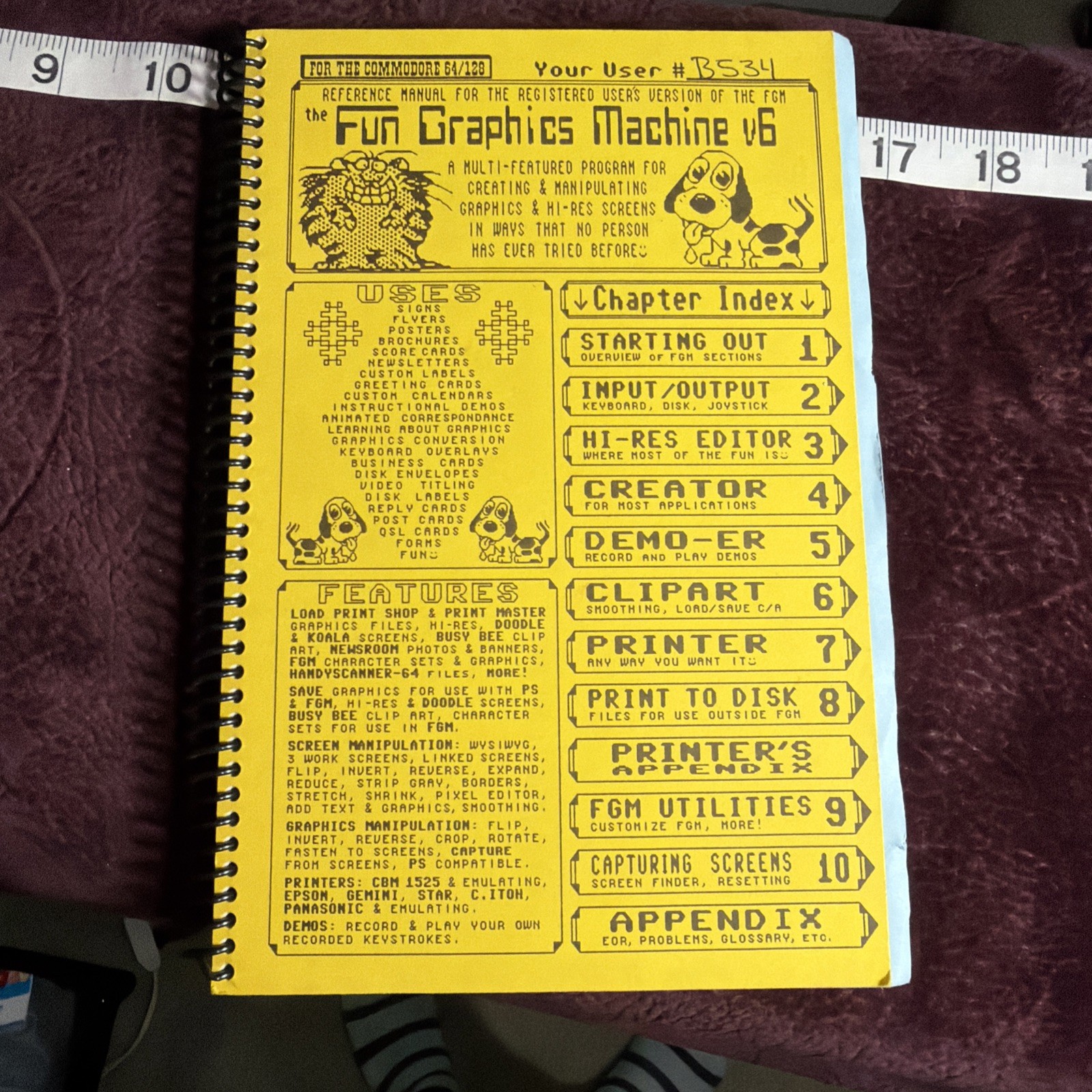 The Fun Graphics Machine v6 Manual Commodore 64/128