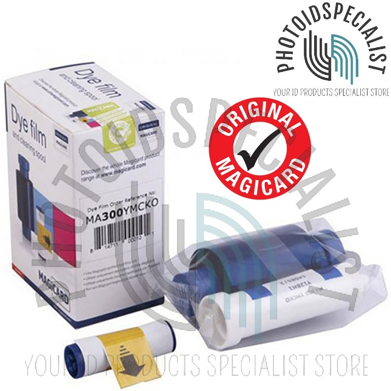 Genuine Magicard MA300YMCKO Full Color Ribbon Enduro, Rio Pro - 300 Print - New