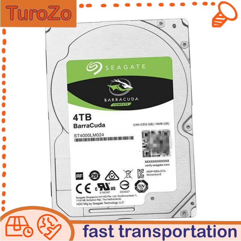 NewSeagate Barracuda ST4000LM024 4TB 2.5" SATA Internal Hard Drive 15mm HDD