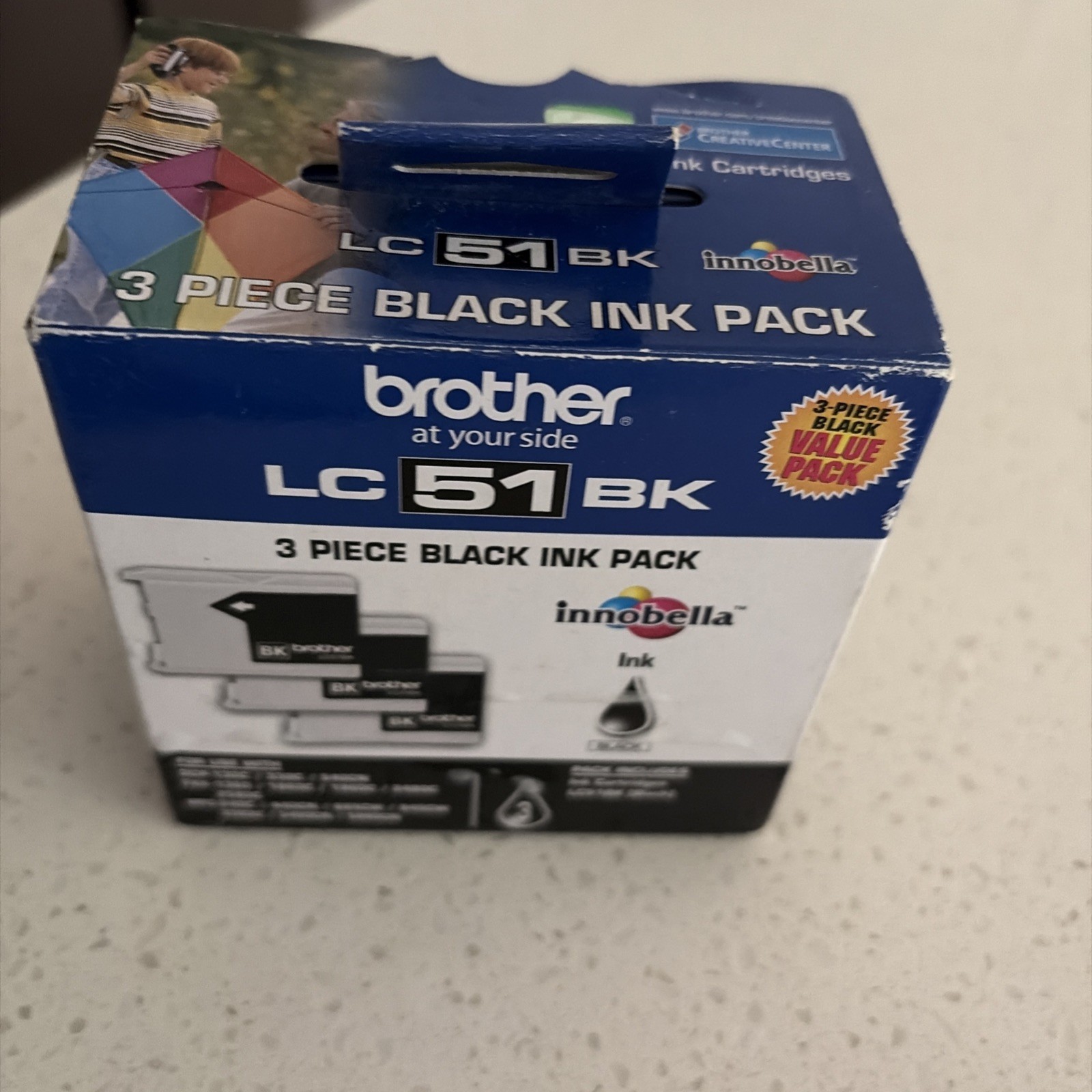 Brother LC 51 BK 3 Piece Black Ink Cartridge
