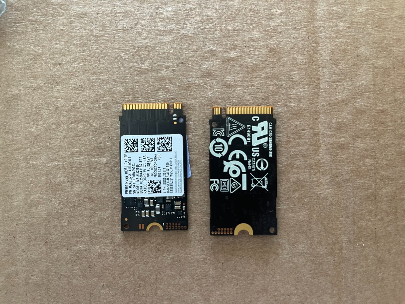 Used - SAMSUNG PM991 256GB M.2 NVMe 2242 SSD MZALQ256HAJD-000L1