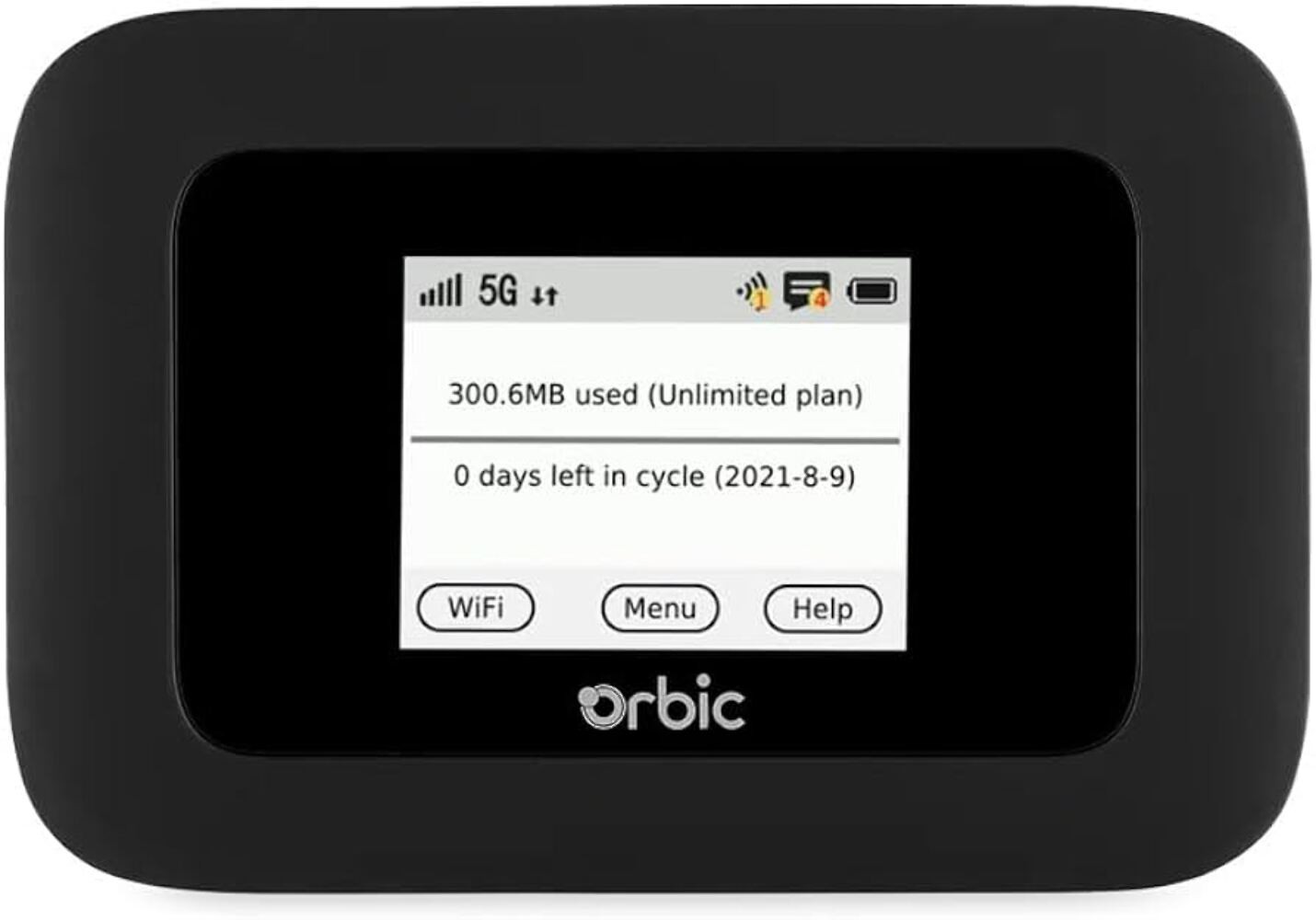 Orbic Speed 5G Mobile Hotspot (R500L5) Verizon Black - Good