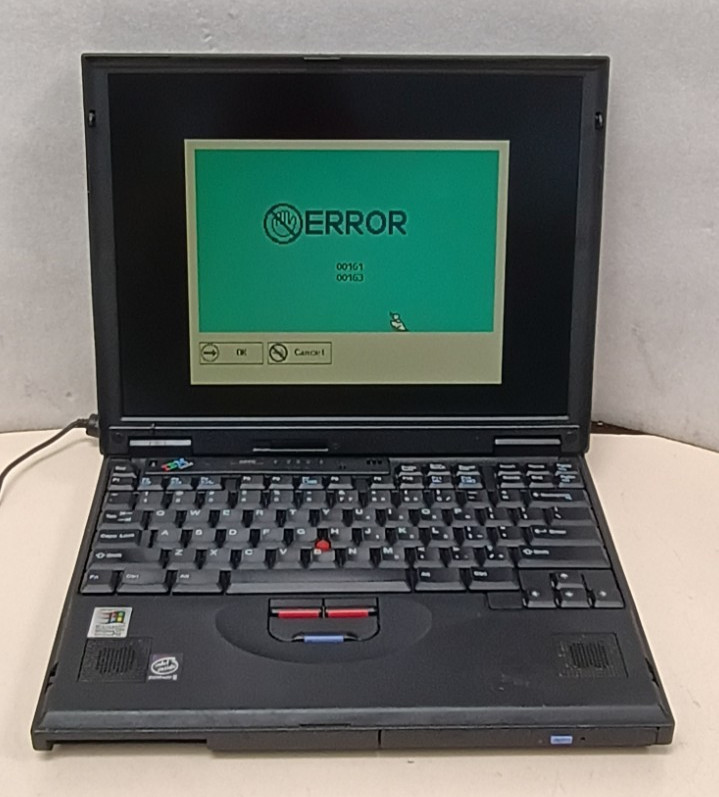 IBM ThinkPad 600E Pentium II /Serial Port  NO HARD DISK NO OS FOR PARTS/REPAIR