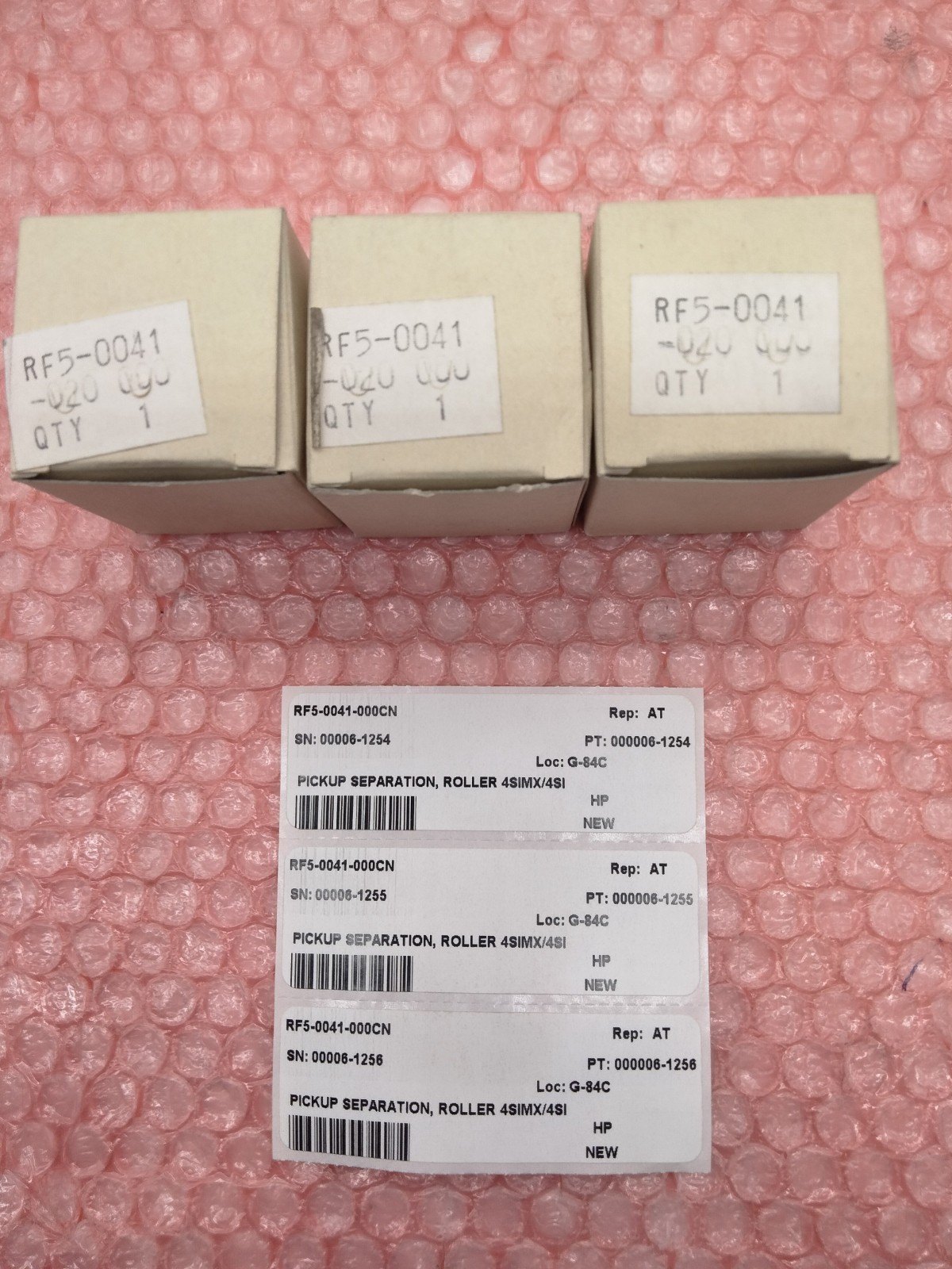 HP RF5-0041 PICKUP SEPARATION, ROLLER 4SIMX/4SI-( LOT OF 3 PCS. )