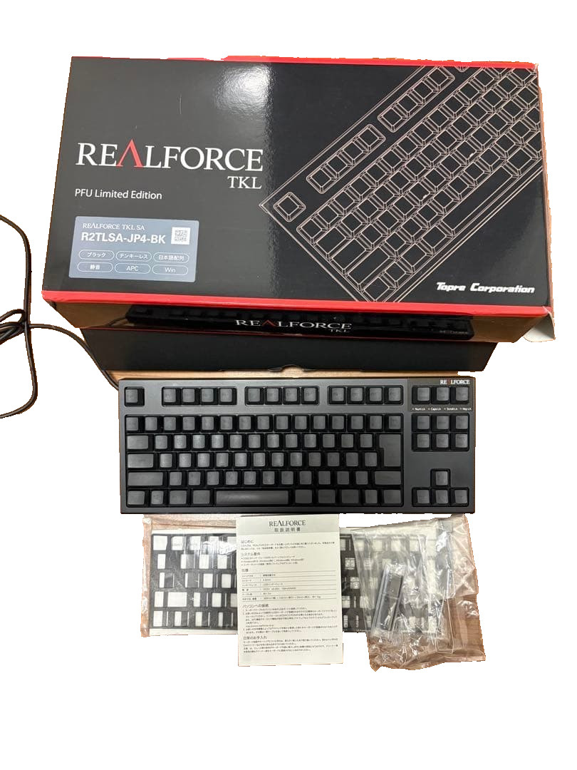 Topre Realforce R2 PFU Limited Edition R2TLSA-JP4-BK Japanese Layout Black Boxed