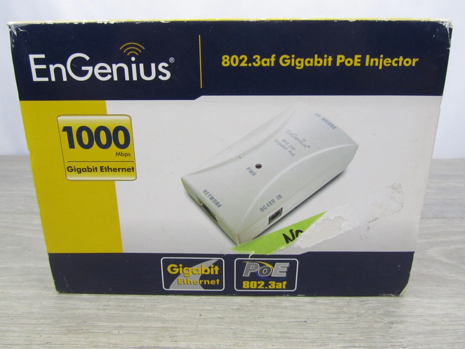 EnGenius 802.3af Gigabit PoE Injector No power cord