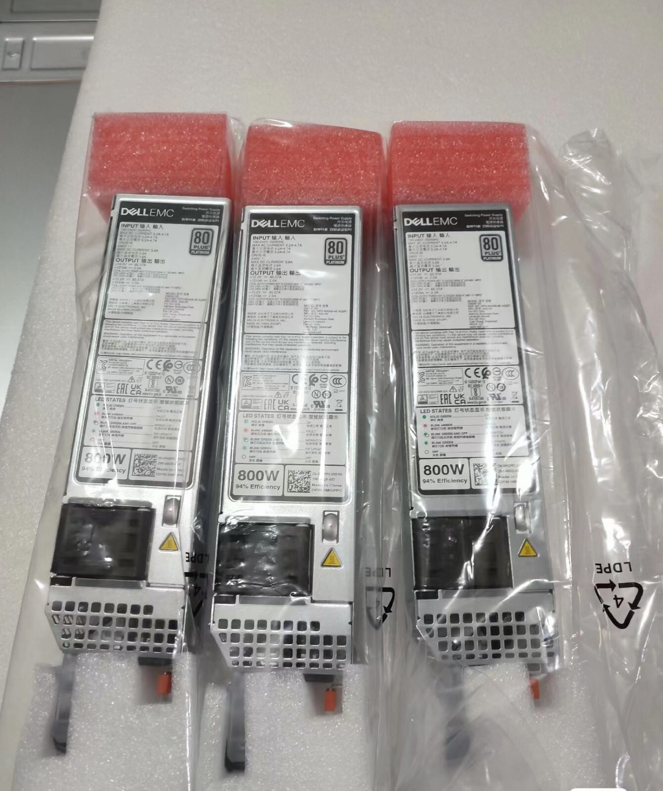 1pcs For Dell R650/R750/R6525/R7525 800W Platinum Power Supply - MGPPC / 0MGPPC
