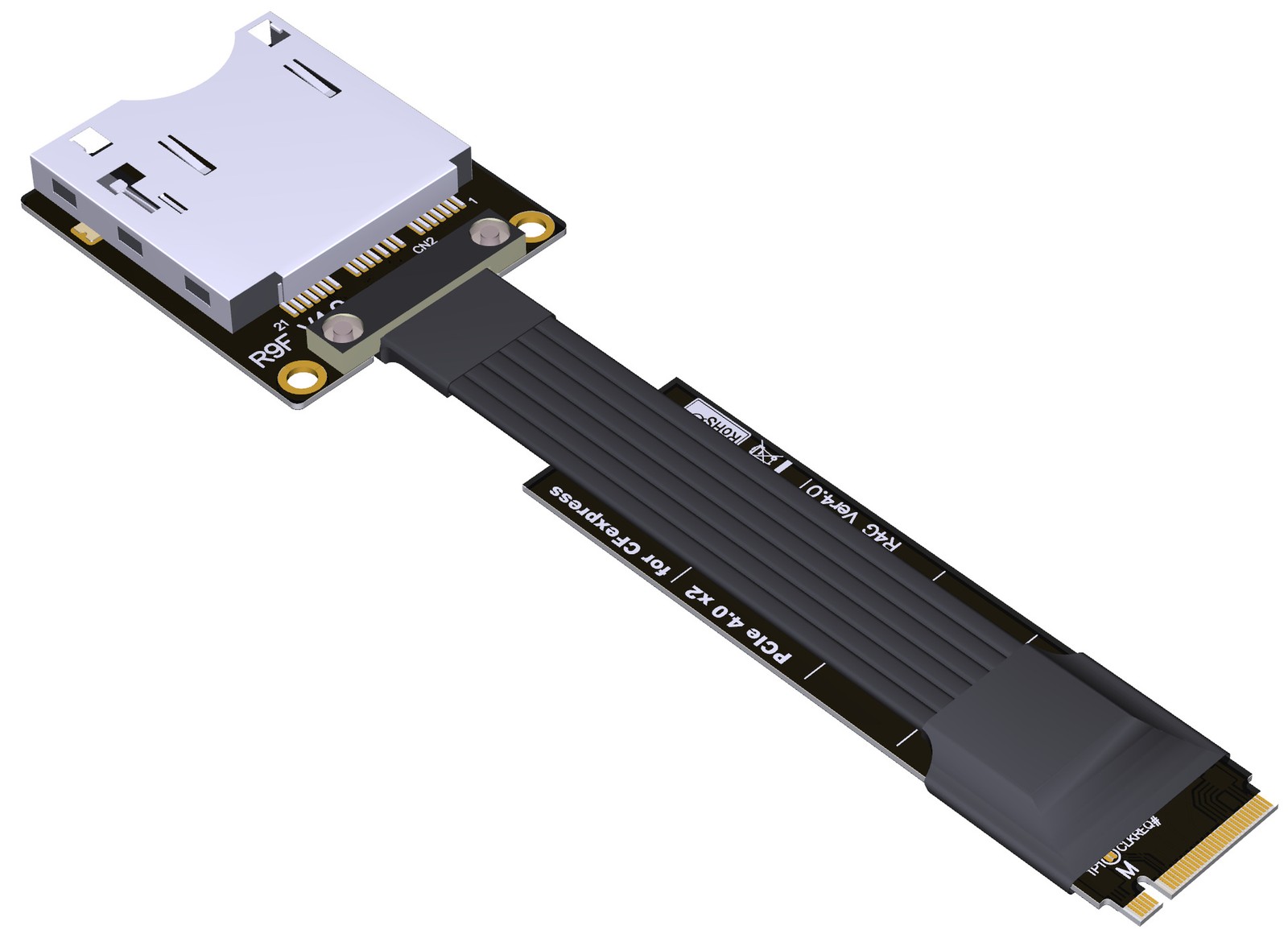 ADT M.2 NVMe Key M to M.2 WiFi Key E Extension Cable PCIe 4.0/3.0 Riser Cable