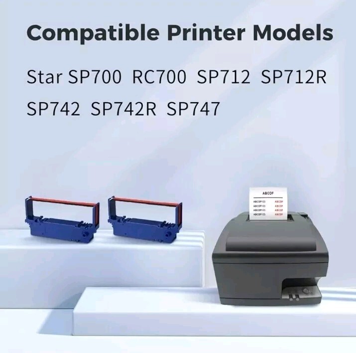 MYCARTRIDGE RC700 Compatible Ink Ribbon Replacement for Star SP-700 SP700 (24 Pk