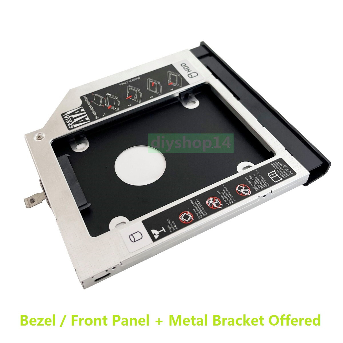 2nd HDD SSD Hard Drive Caddy For Lenovo ThinkPad E570c E570 E575 + Bezel Panel