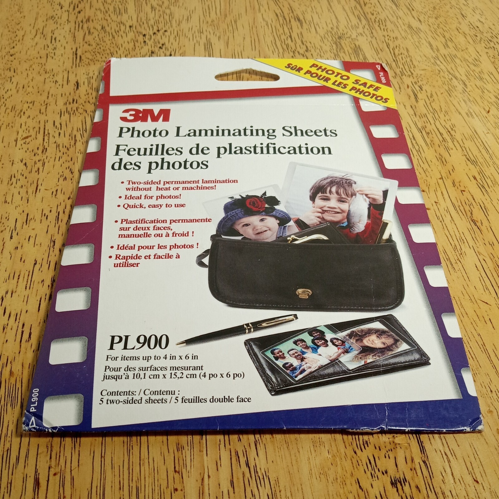 NEW 3M Photo Laminating Sheets 5 Two-Sided For Items up to 4 x 6 in PL900
