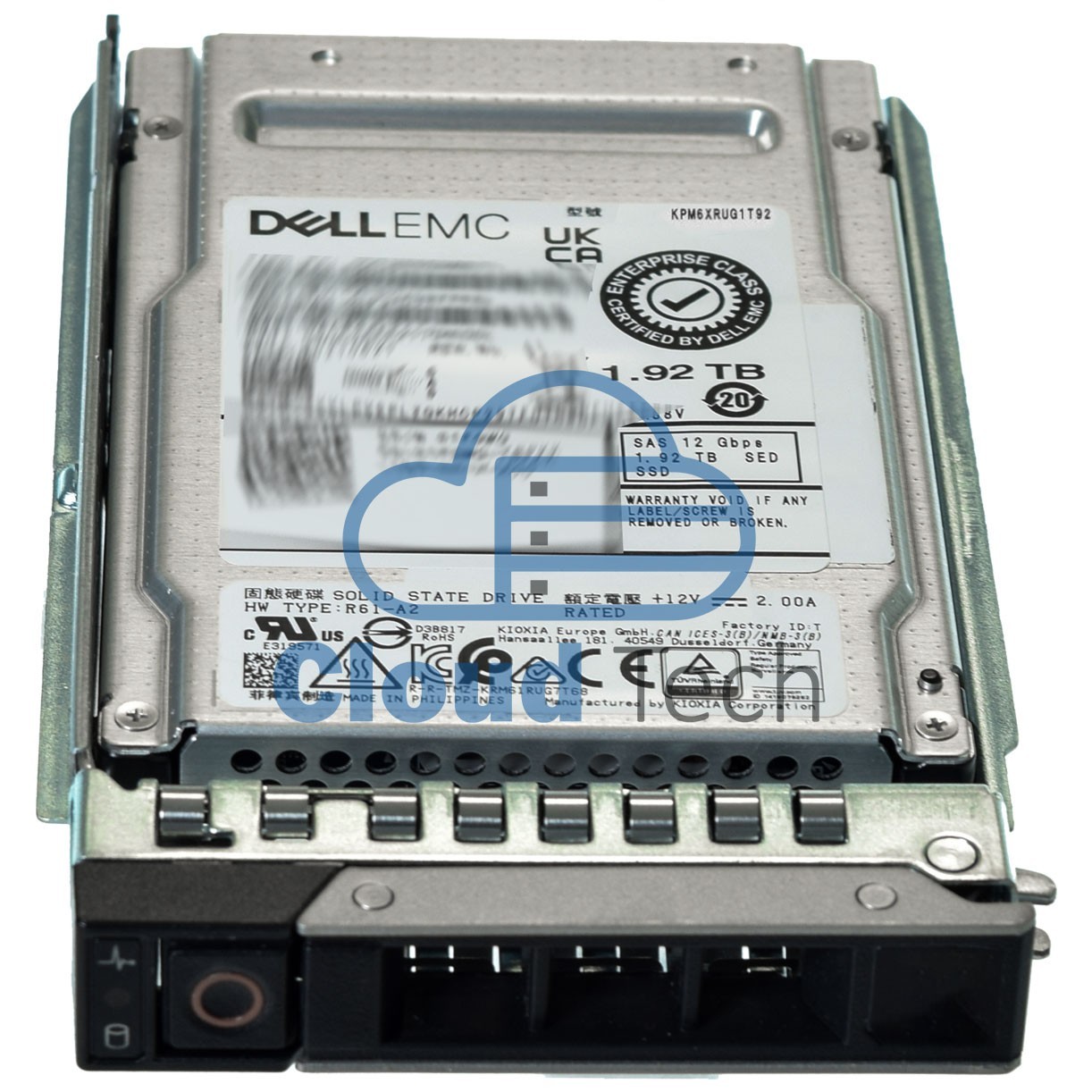 KPM6XRUG1T92 KIOXIA Dell EMC Gen14 1.92TB 12Gbps RI TLC SAS 2.5" Hot-Swap SSD