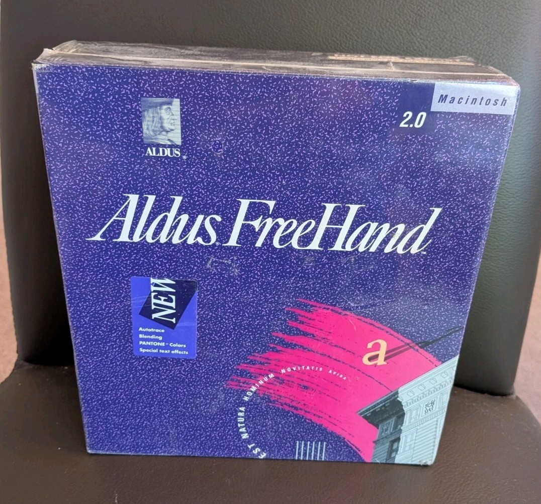 Vintage Aldus FreeHand Version 2.0 for Apple Macintosh New and Sealed