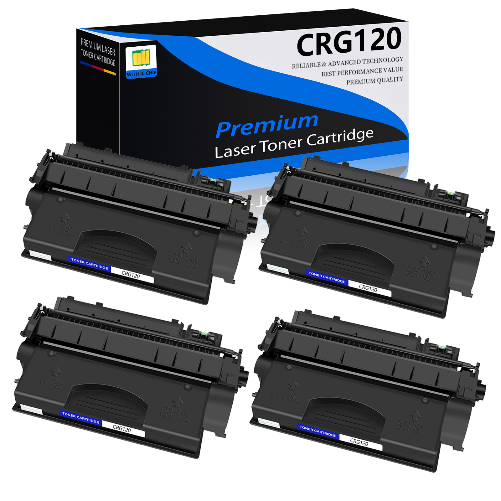 4PK CRG120 Toner Compatible For Canon ImageClass 2617B001AA D1380 D1320 D1150