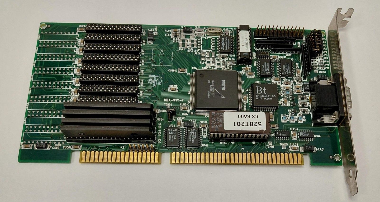 Alpha Systems Lab MBA-WV1-F ISA Graphics Card (Weitek 5286, 512KB, Retro, 1993)