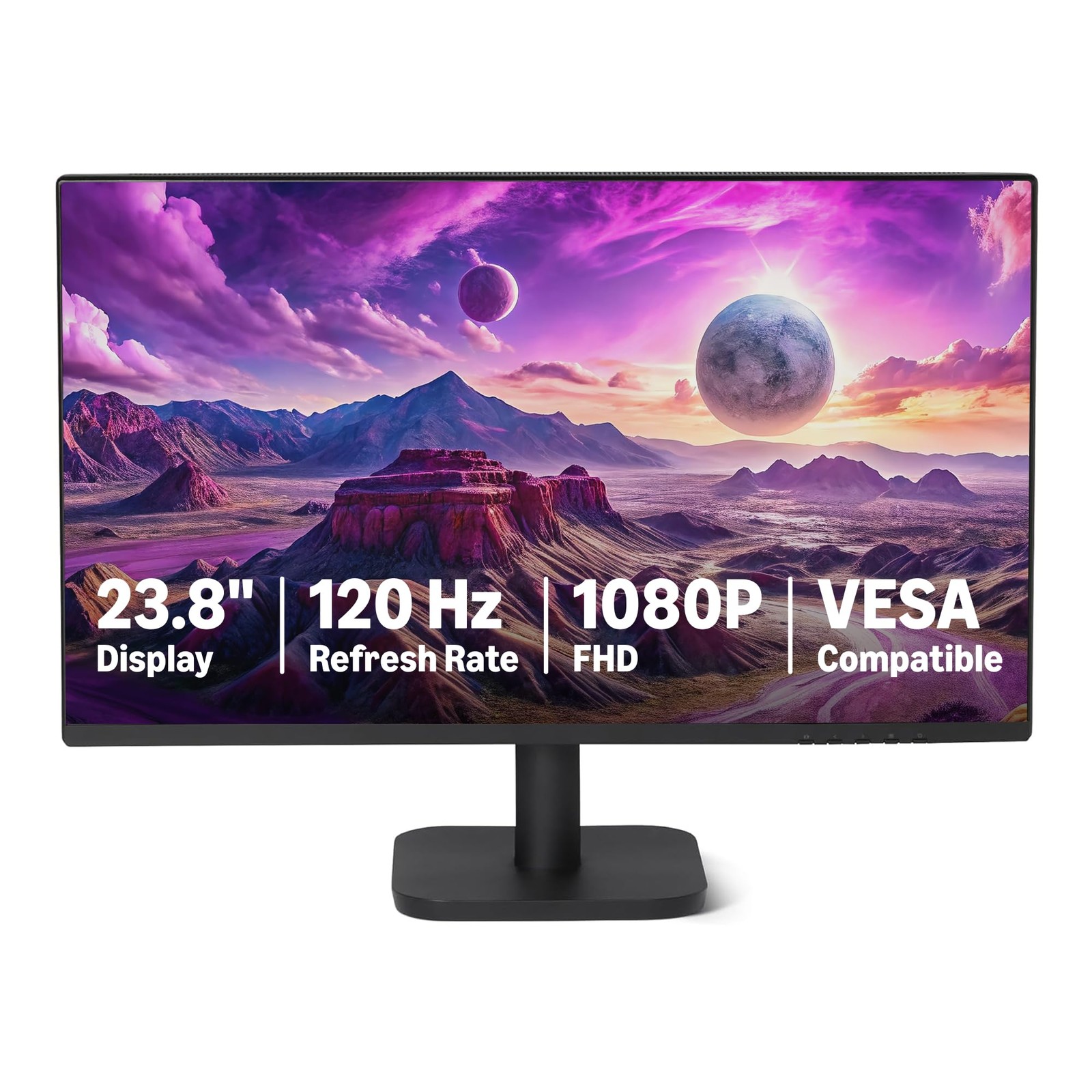 Amazon Basics 23.8 inch 1080P Computer Monitor 120 Hz HDMI DP VGA VESA