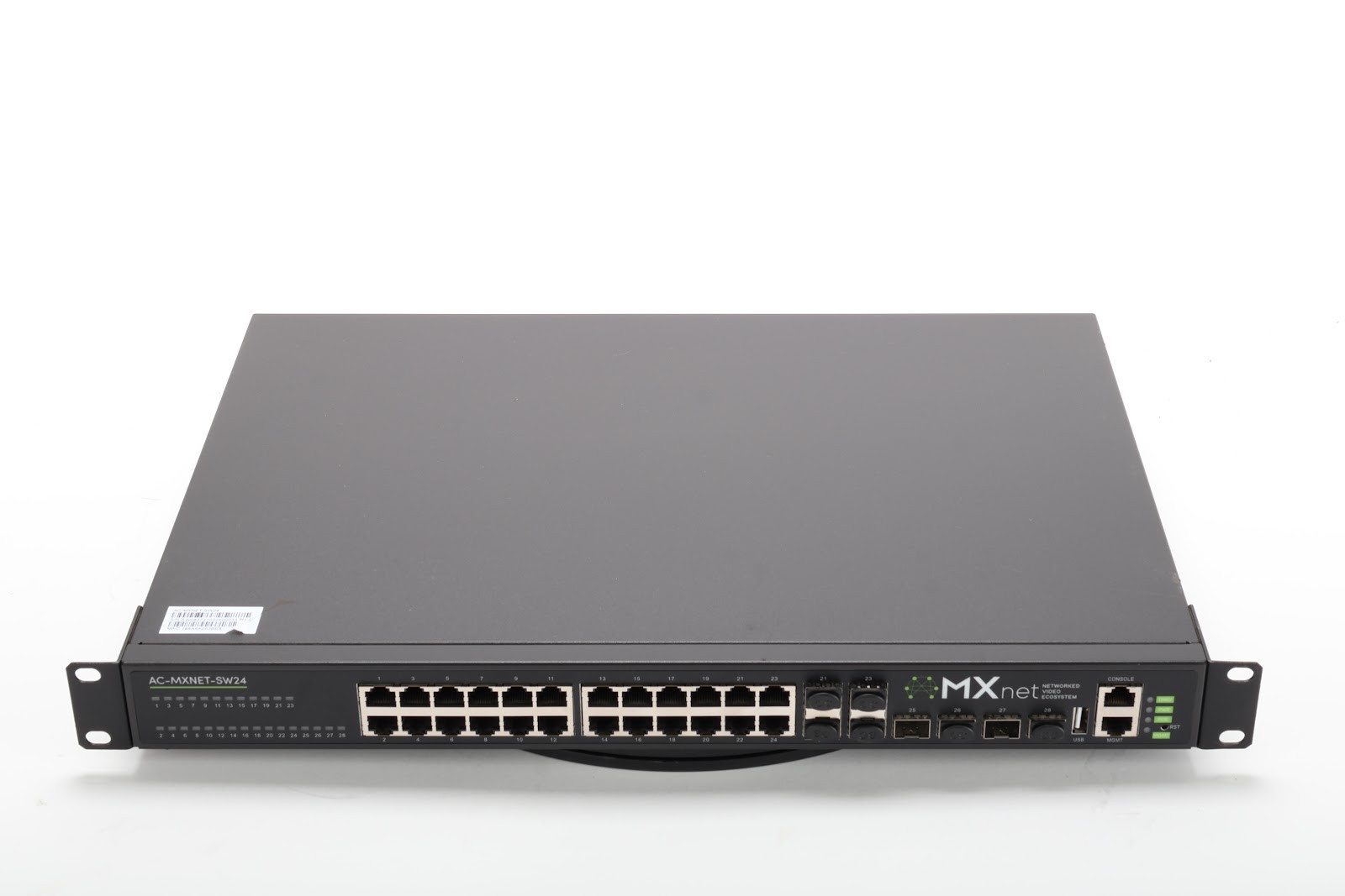 AVPro Edge AC-MXNET-SW24 24-Port PoE+ Network Switch 40000-575010-077 & Rack Ear