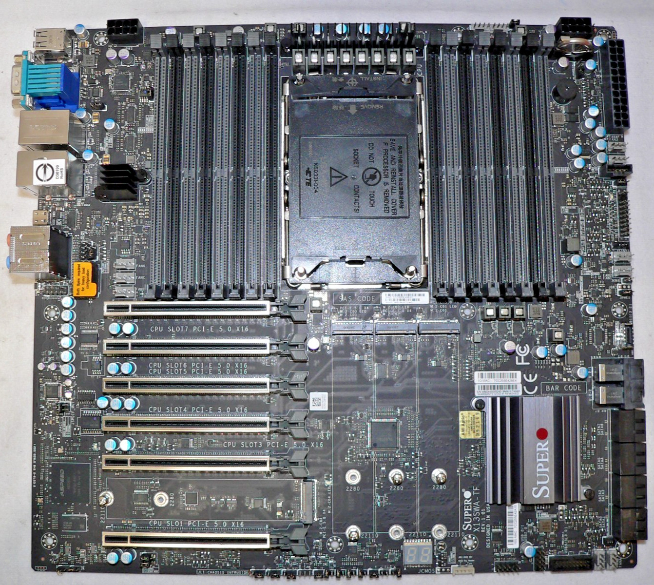 Supermicro X13SWA-TF LGA-4677 DDR5 ECC R VGA IPMI BMC M.2 U2 10G LAN Motherboard
